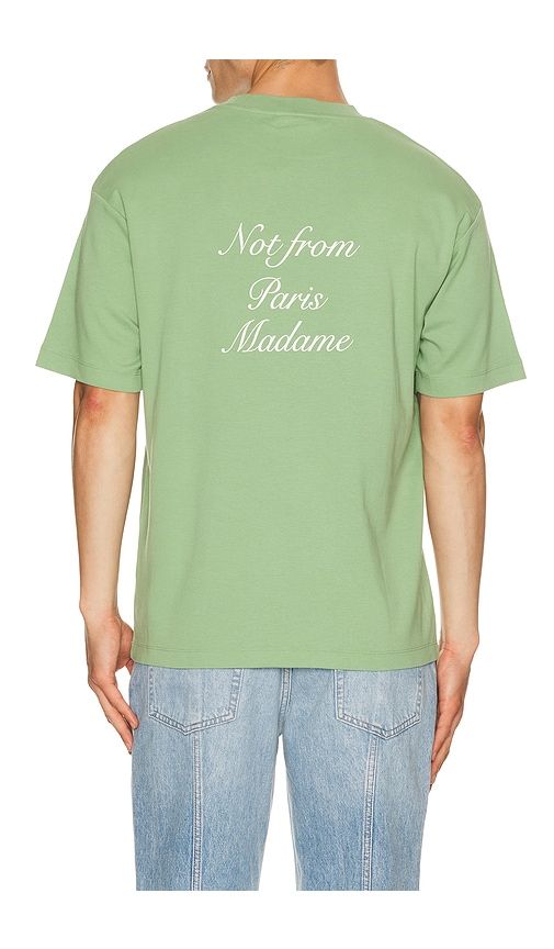 Le T-Shirt Slogan Calligraphy in Green. - size M (also in XL/1X) - DrÃ´le De Monsieur - Modalova