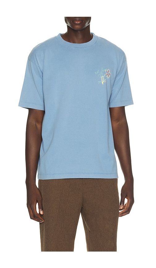Esquisse Slogan Tee Shirt in Blue. - size L (also in M, S, XL/1X, XXL/2X) - DrÃ´le De Monsieur - Modalova