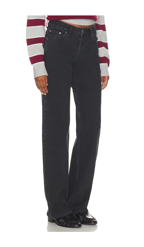 Echo Mid Straight Jeans in Black. - size 24 (also in 25, 26, 27, 28, 29, 30, 31, 32) - Dr. Denim - Modalova