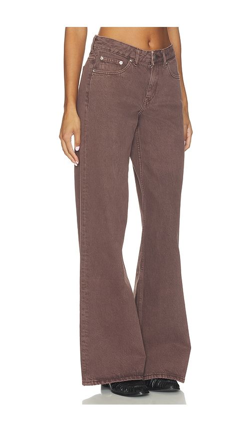 Rhue Low Wide Jeans in Burgundy. - size 24 (also in 25, 26, 27, 28, 29, 30, 31, 32) - Dr. Denim - Modalova