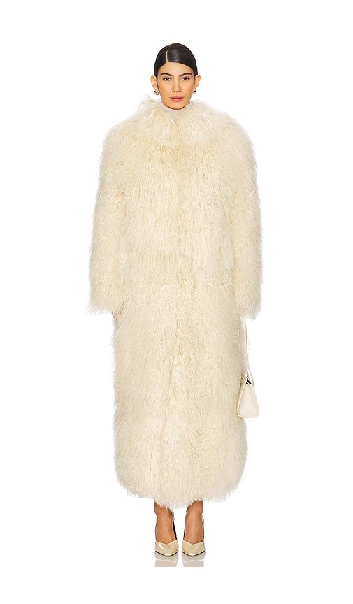 Faye Fur Coat in . - size M (also in S, XS) - Ducie - Modalova
