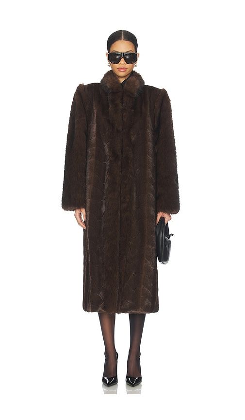 Betty Coat in Brown. - size L (also in M, XS) - Ducie - Modalova