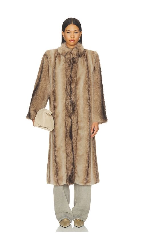 Betty Long Fur Coat in . - size S (also in XS, M, L) - Ducie - Modalova