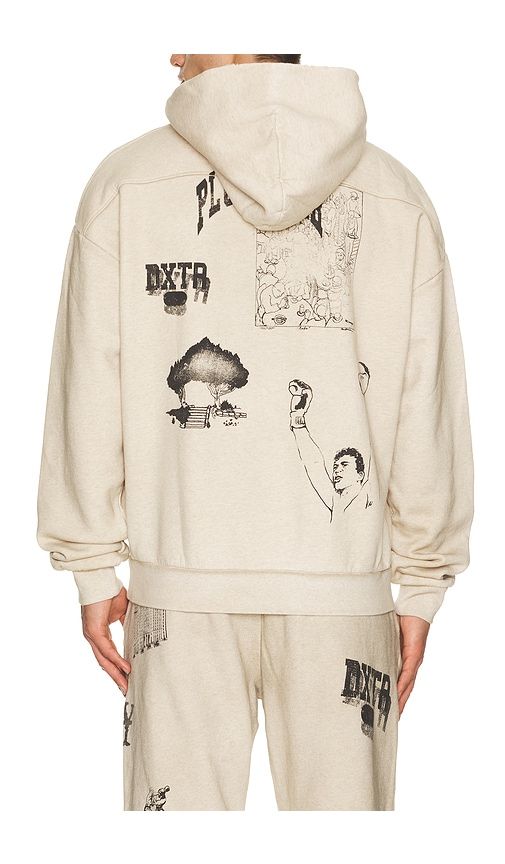 NY Sketch Hoodie in Beige. - size L (also in S) - Duke + Dexter - Modalova