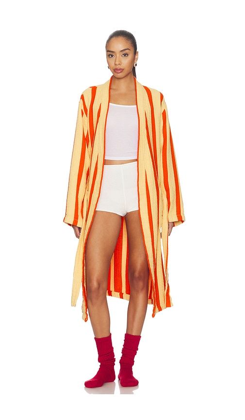 Dusen Dusen Waffle Bathrobe in Red - Dusen Dusen - Modalova