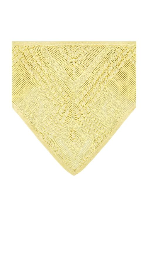 Crochet Bandana in Yellow - DEVON WINDSOR - Modalova
