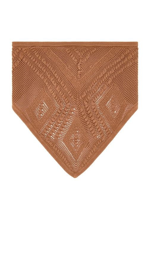 Crochet Bandana in Brown - DEVON WINDSOR - Modalova