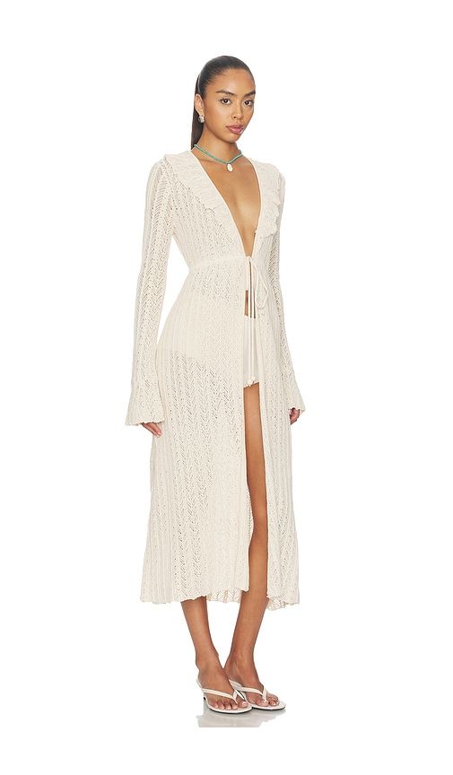Sienna Robe in Cream. - size L (also in M, S, XL, XS) - DEVON WINDSOR - Modalova