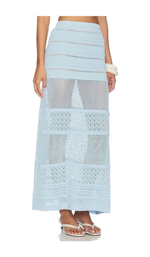 Yasmin Skirt in Baby Blue. - size L (also in M, S) - DEVON WINDSOR - Modalova