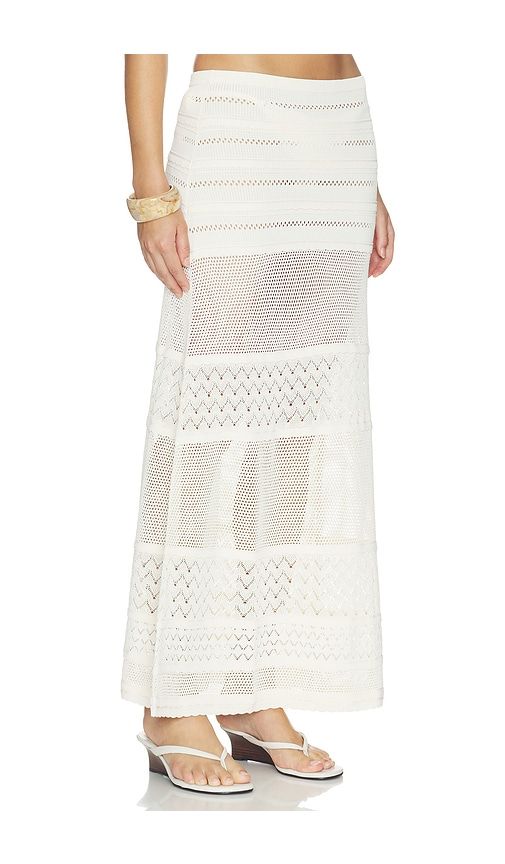 Yasmin Skirt in Cream. - size L (also in M, S, XS) - DEVON WINDSOR - Modalova