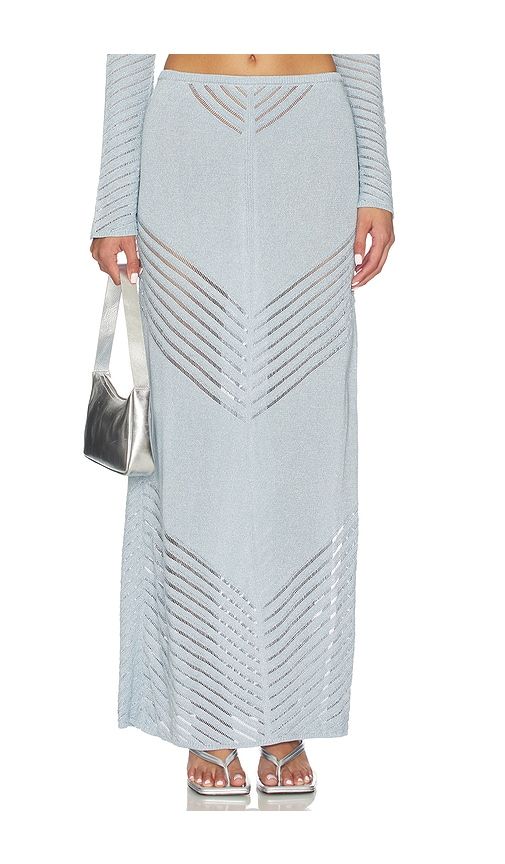Bria Maxi Skirt in Baby Blue. - size L (also in M, S, XS) - DEVON WINDSOR - Modalova