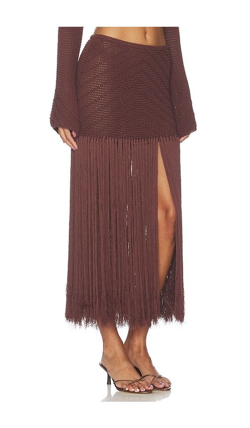 Edna Maxi Skirt in Brown. - size S (also in XS) - DEVON WINDSOR - Modalova