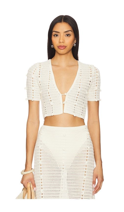 Hada Top in Cream. - size L (also in M, XL) - DEVON WINDSOR - Modalova