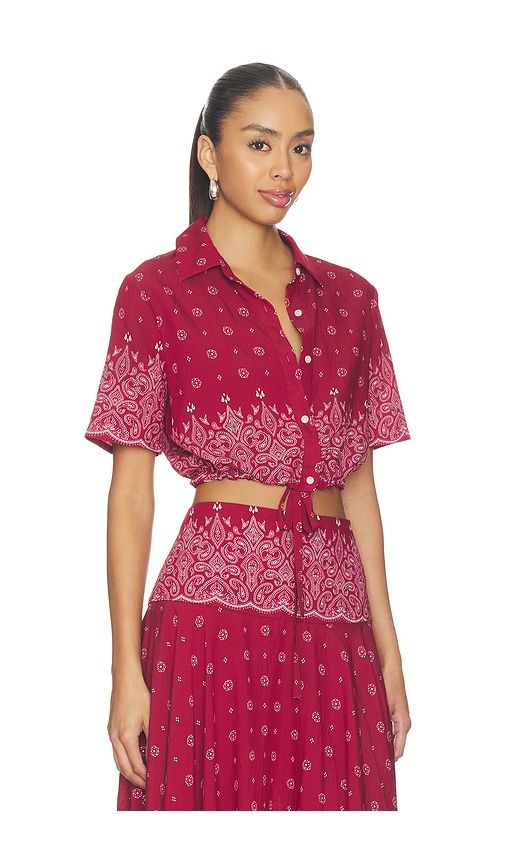 Rosie Top in Burgundy. - size S (also in XS) - DEVON WINDSOR - Modalova