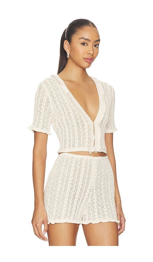 Charlene Top in Cream. - size L (also in M, S, XL, XS) - DEVON WINDSOR - Modalova