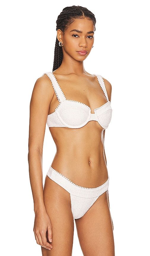 X REVOLVE Palmer Bikini Top in Cream. - size S (also in XS) - DEVON WINDSOR - Modalova