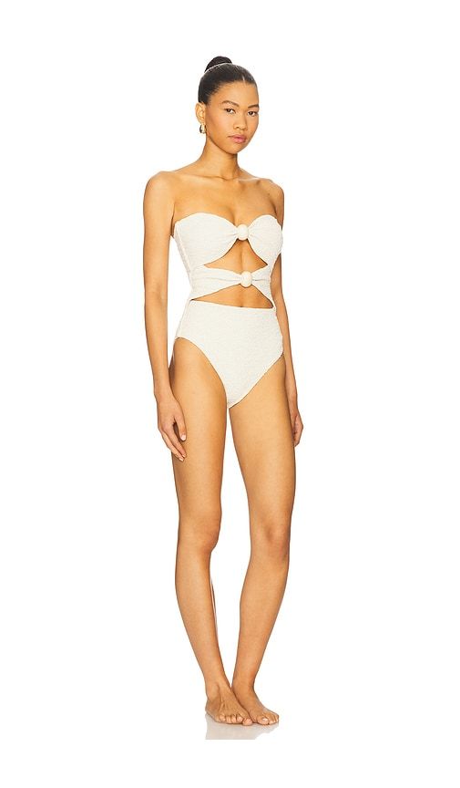 Misha Full-piece Swimsuit in Cream. - size L (also in XL) - DEVON WINDSOR - Modalova
