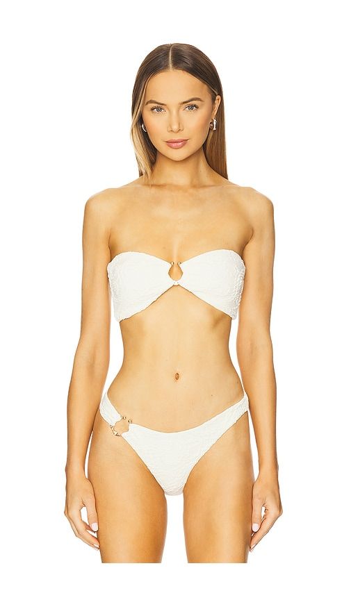 Calypso Bikini Top in Ivory. - size L (also in M, S, XL, XS) - DEVON WINDSOR - Modalova