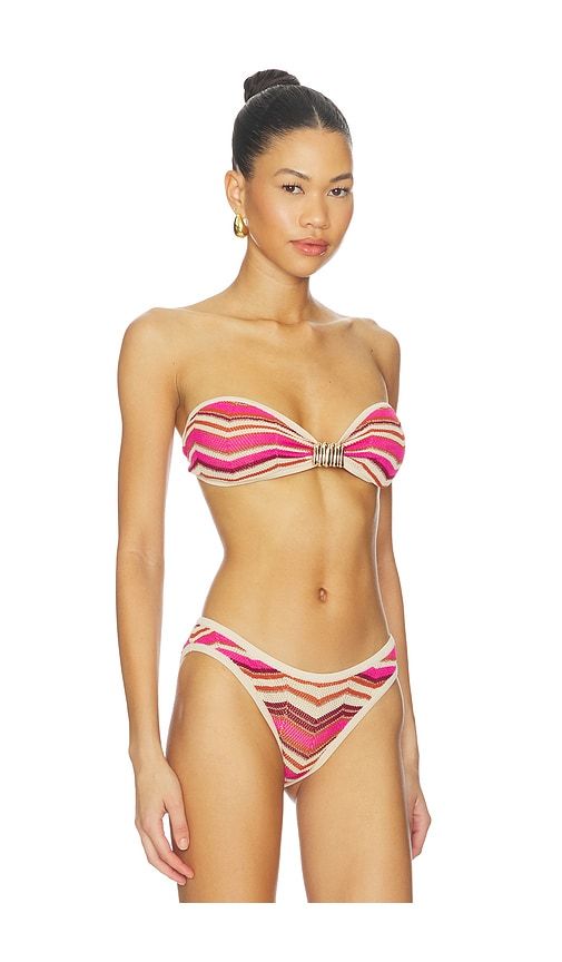 Samira Bikini Top in Fuchsia. - size L (also in M, S, XS) - DEVON WINDSOR - Modalova