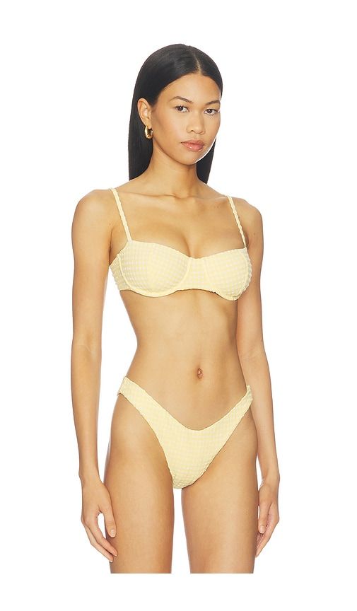 Laurel Bikini Top in Yellow. - size S (also in M, L) - DEVON WINDSOR - Modalova