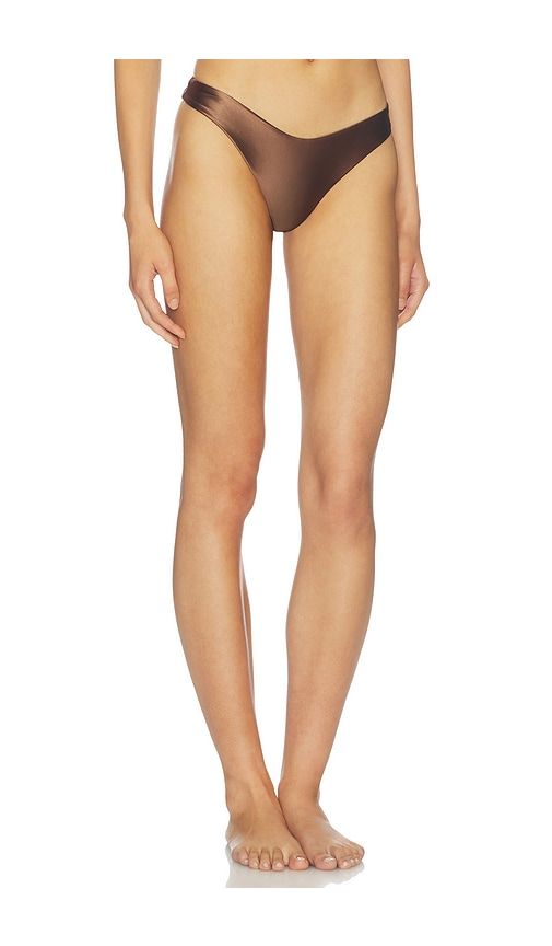 Larissa Bikini Bottom in Chocolate. - size L (also in M, S, XL, XS) - DEVON WINDSOR - Modalova