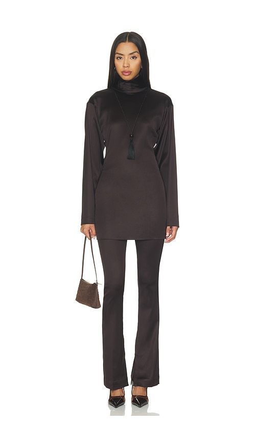 X Blake Evin Ivan Mini Dress in Chocolate. - size L (also in M, S, XL, XS, XXS) - EAVES - Modalova
