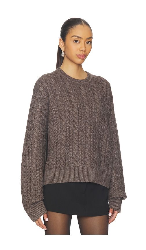 Laci Cable Crewneck in Taupe. - size M (also in S, XL, XS, XXS) - EAVES - Modalova