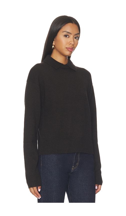 Oaklee Collared Sweater in Chocolate. - size L (also in M, S, XL, XS, XXS) - EAVES - Modalova