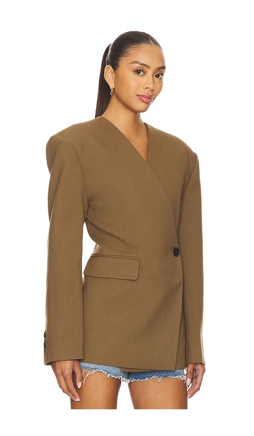 Naama Classic Suiting Blazer in Olive. - size M (also in S, XS, XXS) - EAVES - Modalova