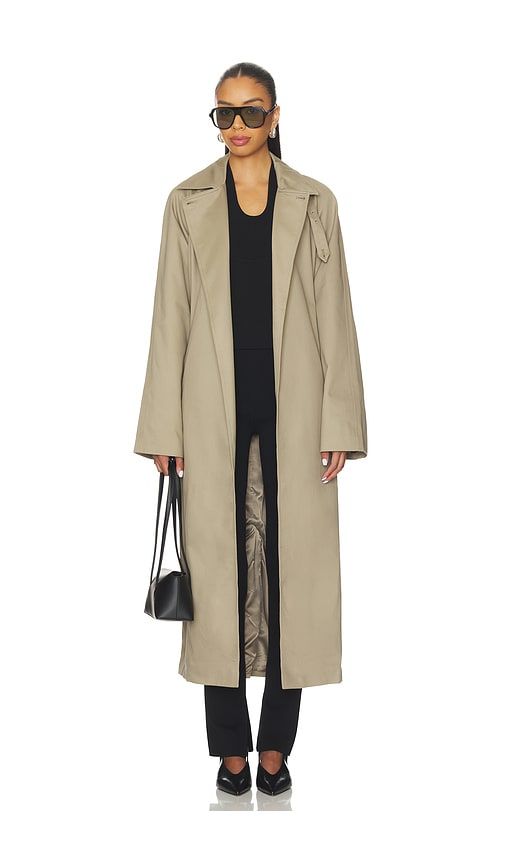 Yuna Trench Coat in Beige. - size L (also in S, XS) - EAVES - Modalova