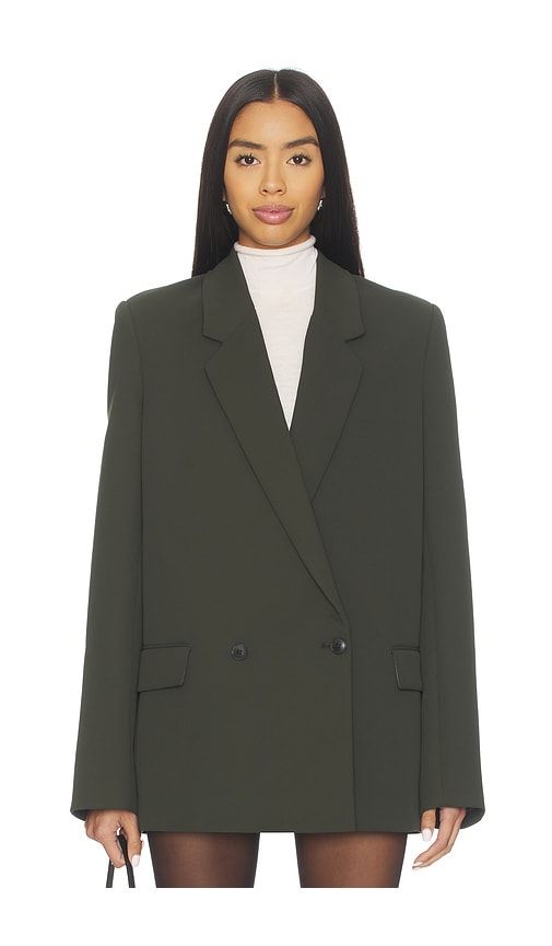 Alia Crepe Blazer in Olive. - size S (also in XS) - EAVES - Modalova