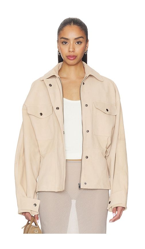 Lina Belted Jacket in Brown. - size L (also in M, S, XL, XS) - EAVES - Modalova