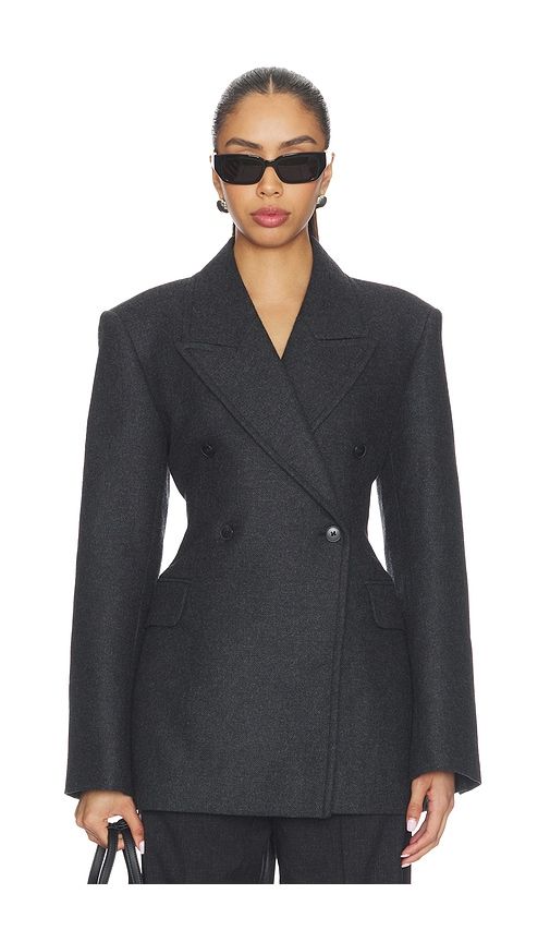 Hulda Wool Flannel Blazer in . - size XS (also in XXS) - EAVES - Modalova