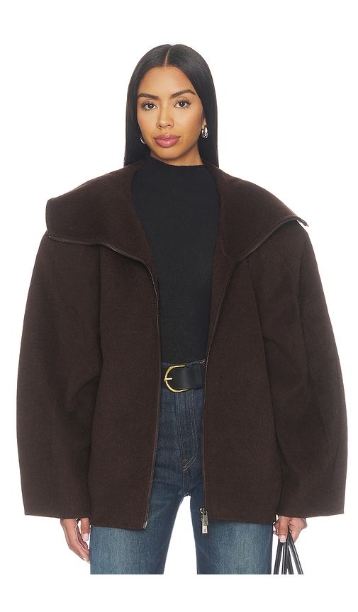 Rita Wool Coat in Brown. - size L (also in M, S, XL, XS, XXS) - EAVES - Modalova