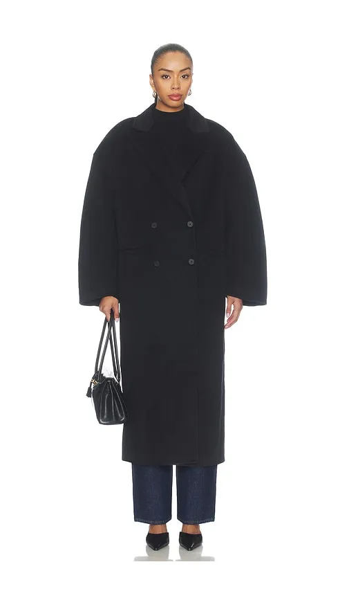 Fritz Wool Coat in Black. - size L (also in M, S, XL, XS, XXS) - EAVES - Modalova