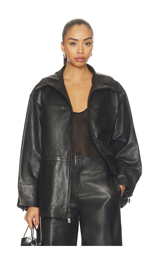 Niko Leather Parka Jacket in . - size L (also in M, S, XL, XS, XXS) - EAVES - Modalova