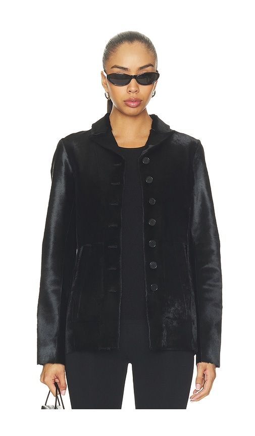 Sigrun Calf Hair Jacket in . - size L (also in M, S, XL, XS, XXS) - EAVES - Modalova