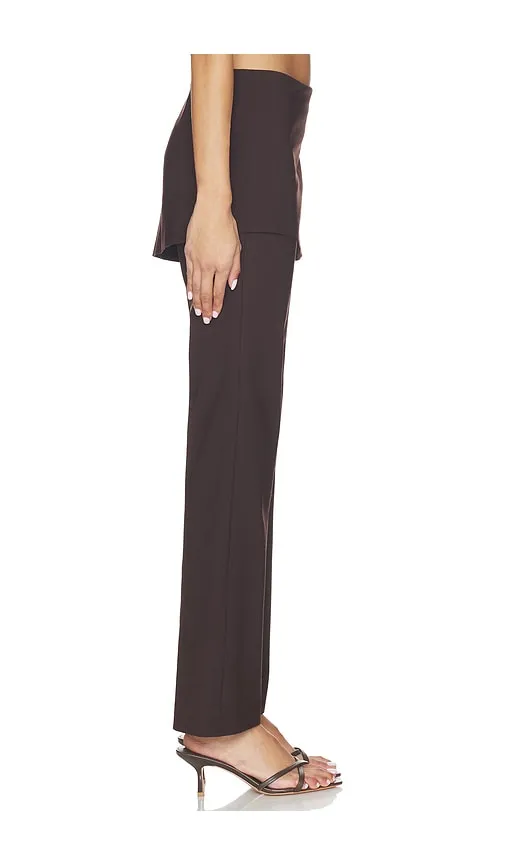 Dana Apron Pant in Brown. - size L (also in M, S, XS) - EAVES - Modalova