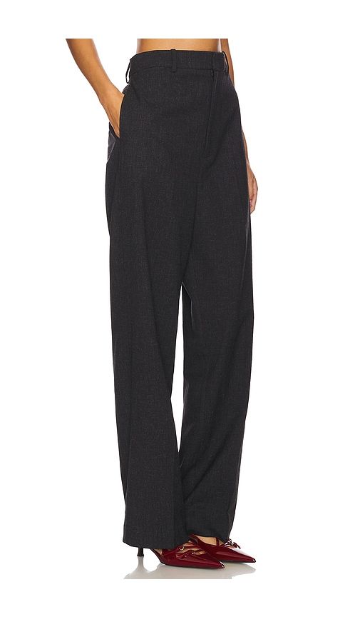 Kira Melange Suiting Pants in Black. - size L (also in M, S, XL) - EAVES - Modalova