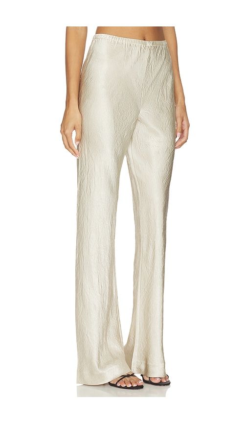 Loretta Bias Pant in Metallic Neutral. - size L (also in M, S, XL) - EAVES - Modalova