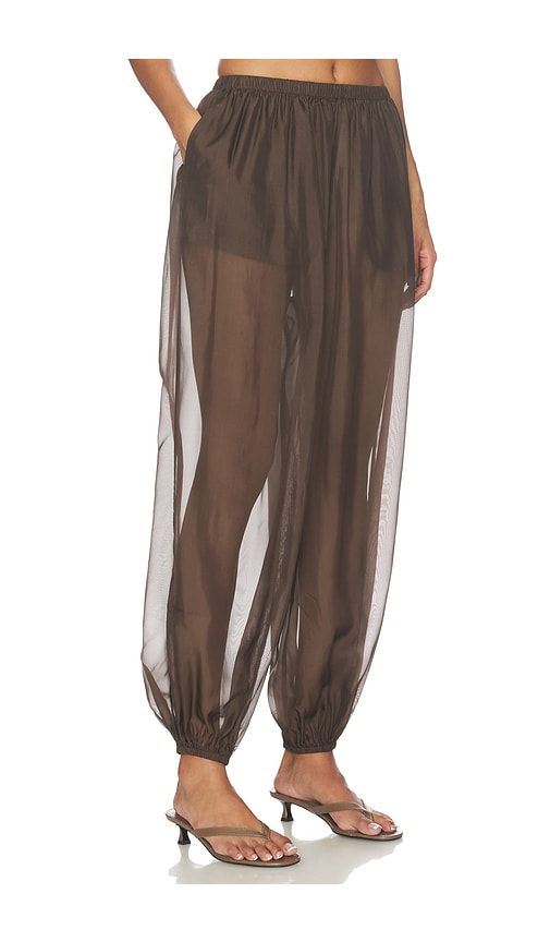 Kai Balloon Pant in Brown. - size L (also in M, S) - EAVES - Modalova
