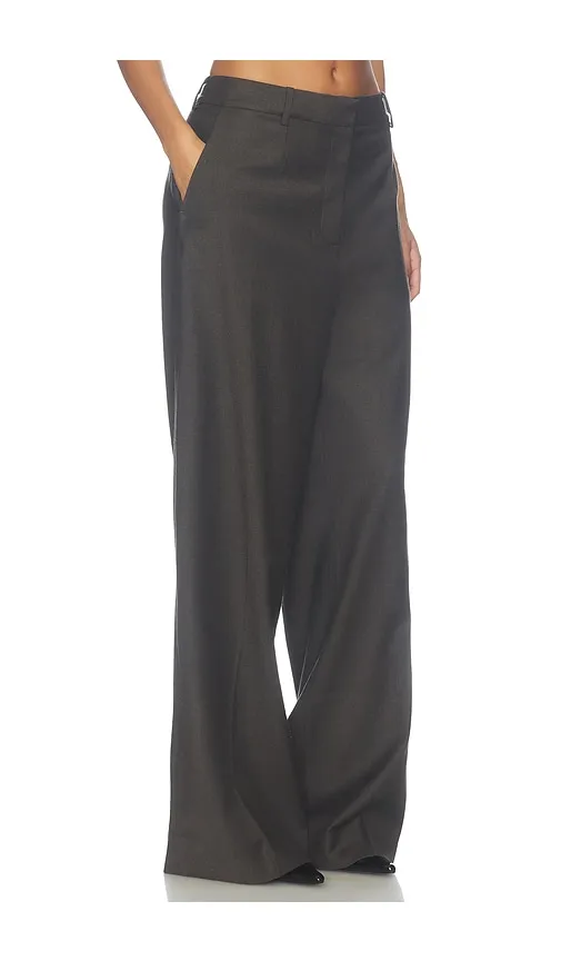 Dima Trouser in Brown. - size L (also in M, S, XL, XS, XXS) - EAVES - Modalova