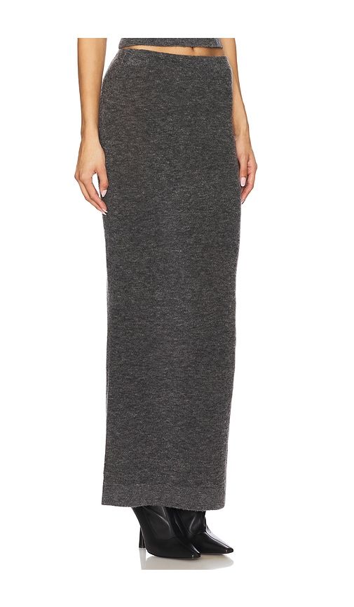 Mae Maxi Knit Skirt in Charcoal. - size L (also in M, S, XL, XS, XXS) - EAVES - Modalova