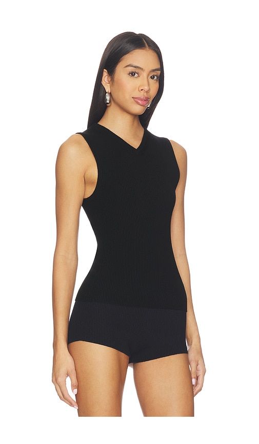 Susen Rib Knit V-neck Top in . - size L (also in M, S, XL) - EAVES - Modalova