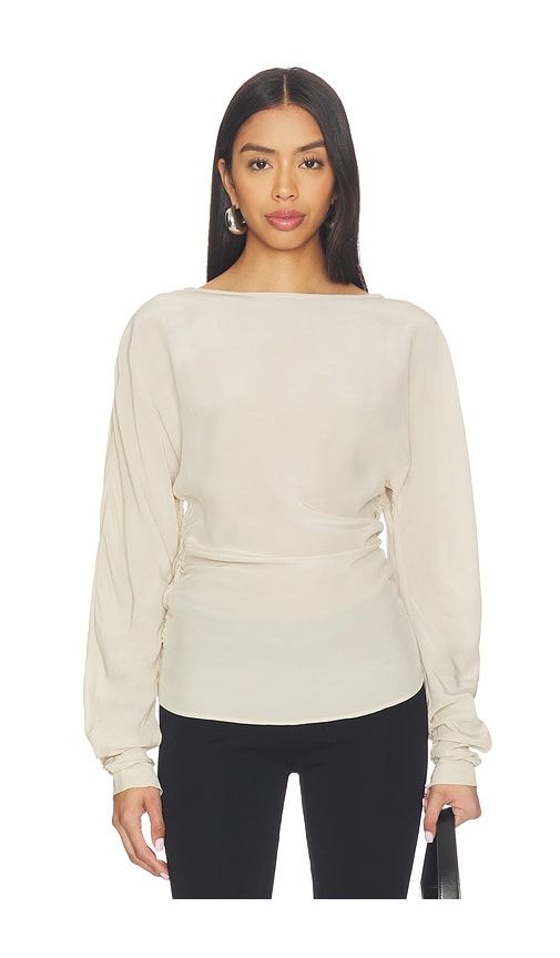 Amari Open Back Top in Beige. - size L (also in M, S, XS) - EAVES - Modalova