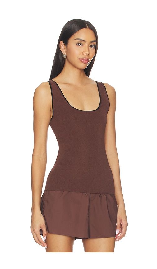Cydnee Knit Tank in Brown. - size L (also in M, S, XL) - EAVES - Modalova