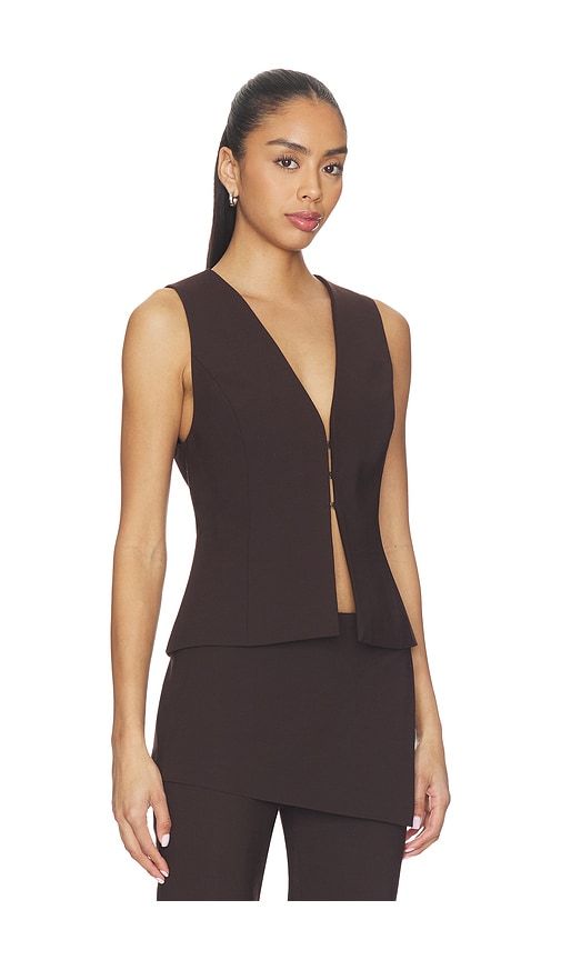 Jade Vest Top in Brown. - size L (also in M, S, XL, XS, XXS) - EAVES - Modalova