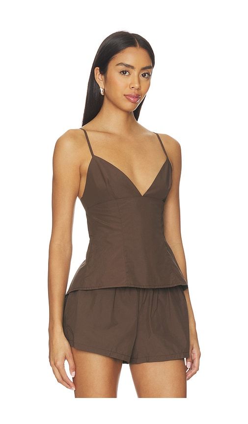 Lexie Top in Chocolate. - size L (also in M, S, XS, XXS) - EAVES - Modalova