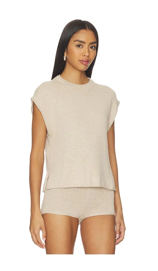 Cassian Knit Tee in Beige. - size L (also in M, S, XL, XXS) - EAVES - Modalova