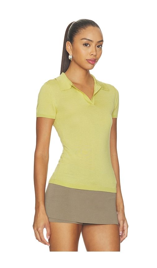 Emaw Knit Polo in Yellow. - size S (also in XS) - EAVES - Modalova